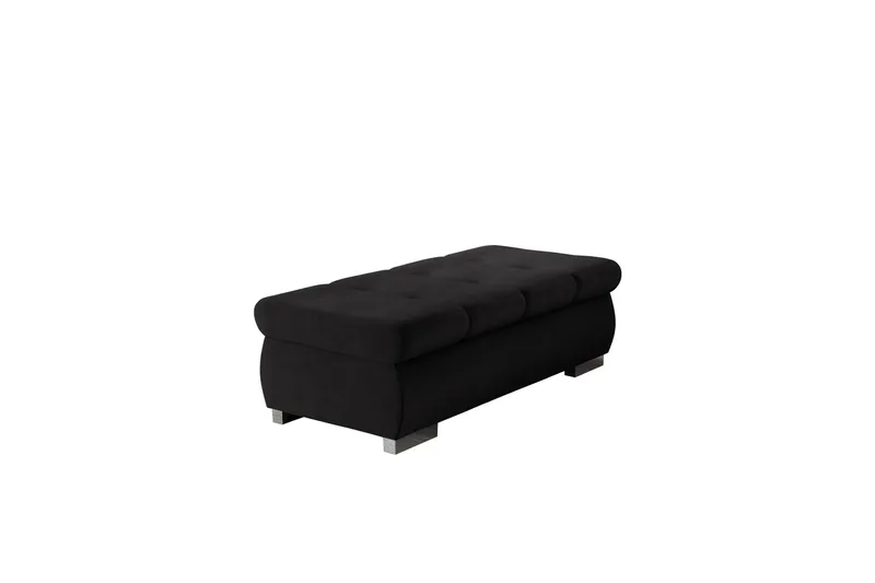 Cerys Fotpall 60 cm - Sort - Møbler - Stole & lænestole - Taburet & skammel - Puf