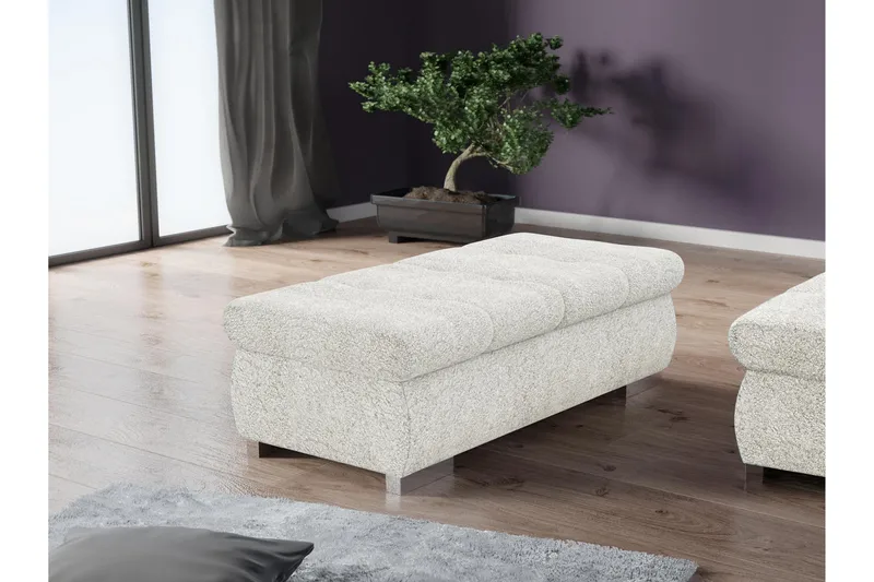 Cerys Puf - Hvid - Møbler - Stole & lænestole - Taburet & skammel - Ottoman