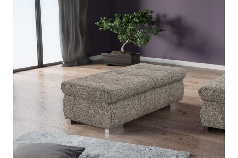 Cerys Puf - Grå - Møbler - Stole & lænestole - Taburet & skammel - Ottoman