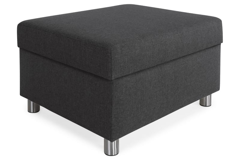 Crazy Fodskammel med Opbevaring 80x65, Antracit