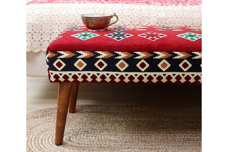 Crossett Siddepuf 91 cm - Rød - Møbler - Stole & lænestole - Taburet & skammel - Ottoman