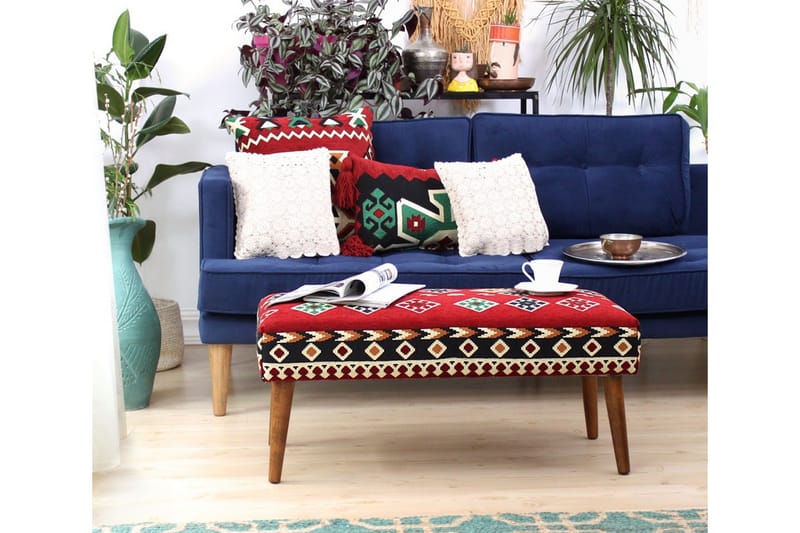 Crossett Siddepuf 91 cm - Rød - Møbler - Stole & lænestole - Taburet & skammel - Ottoman