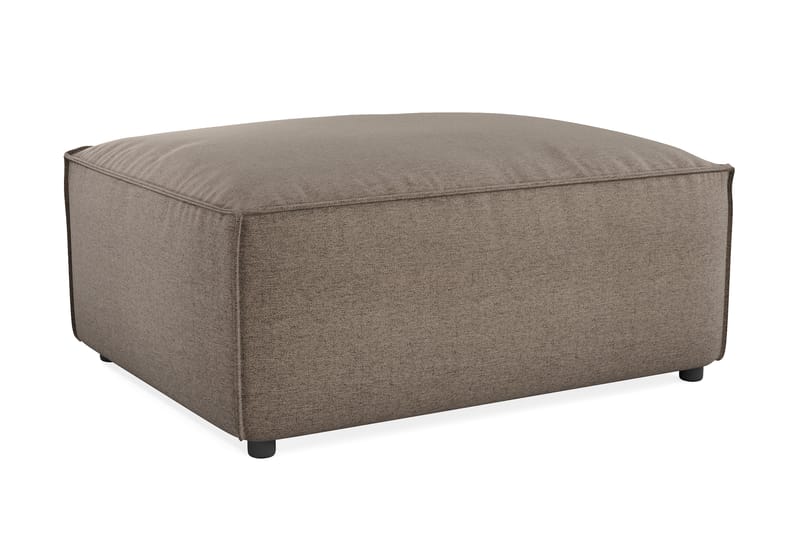 Cubo 1-personers Rektangulær Fodskammelmodul i Stof 80 cm bred - Grå - Møbler - Stole & lænestole - Taburet & skammel - Puf