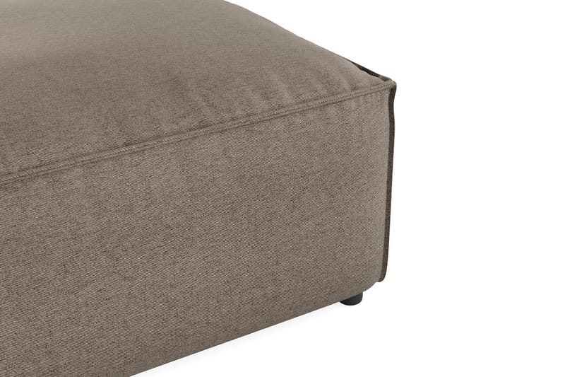 Cubo 1-personers Rektangulær Fodskammelmodul i Stof 80 cm bred - Grå - Møbler - Stole & lænestole - Taburet & skammel - Puf