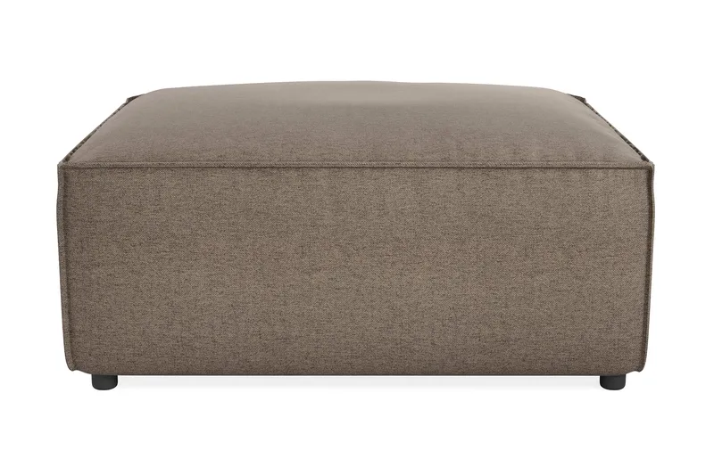 Cubo 1-personers Rektangulær Fodskammelmodul i Stof 80 cm bred, Grå