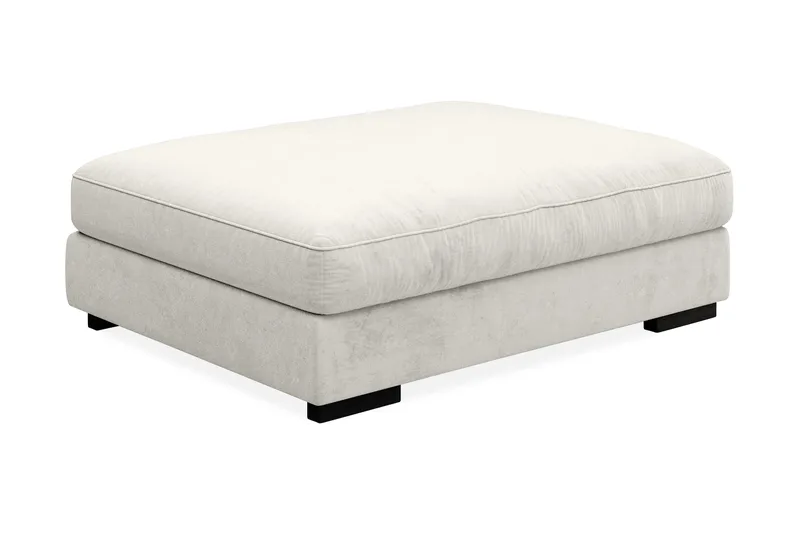 Dubai fodskammel velour - hvid - Møbler - Stole & lænestole - Taburet & skammel - Puf