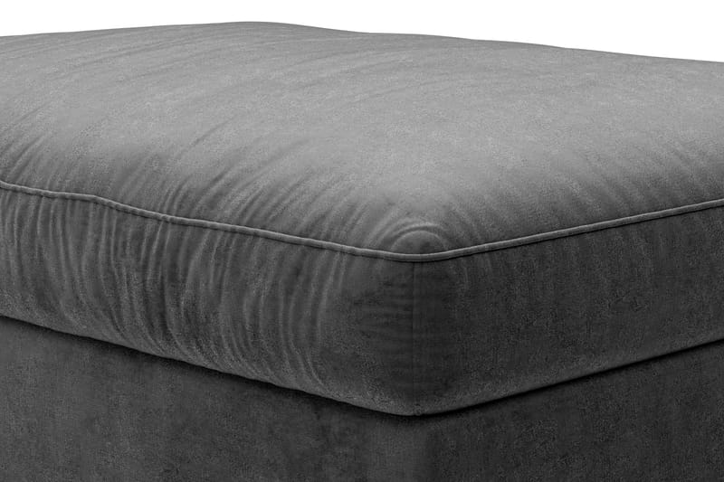 Dubai fodskammel velour - Mørkegrå - Møbler - Stole & lænestole - Taburet & skammel - Puf