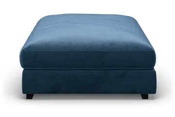 Dubai Rektangulær Fodskammel 120x95 cm i Velour - Blå - Møbler - Stole & lænestole - Taburet & skammel - Puf