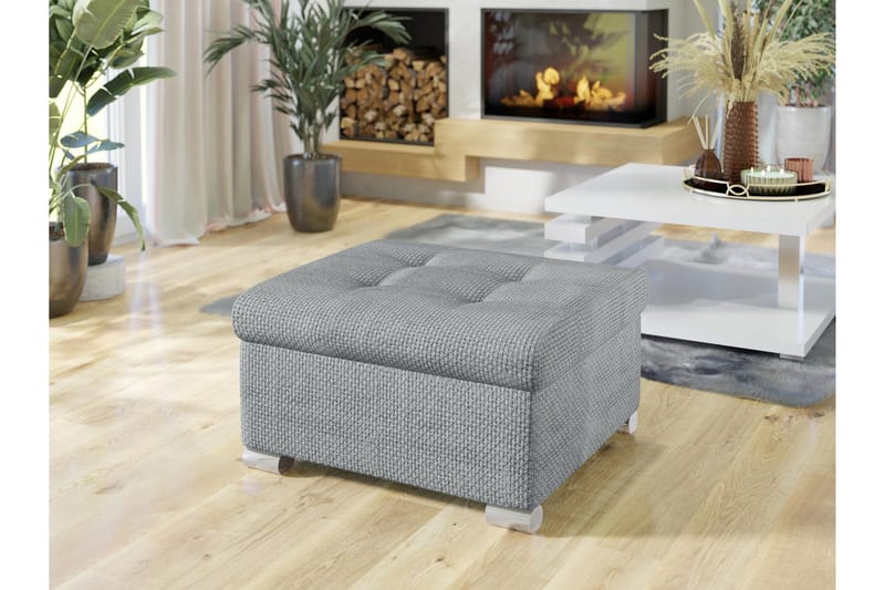 Dynir Fodskammel 68 cm - Grå - Møbler - Stole & lænestole - Taburet & skammel - Puf