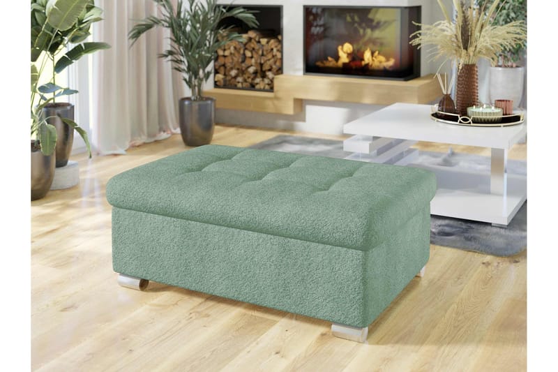 Dynir Fodskammel 70 cm - Grøn - Møbler - Stole & lænestole - Taburet & skammel - Puf