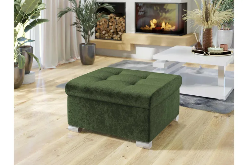 Dynir Fodskammel 70 cm - Grøn - Møbler - Stole & lænestole - Taburet & skammel - Puf