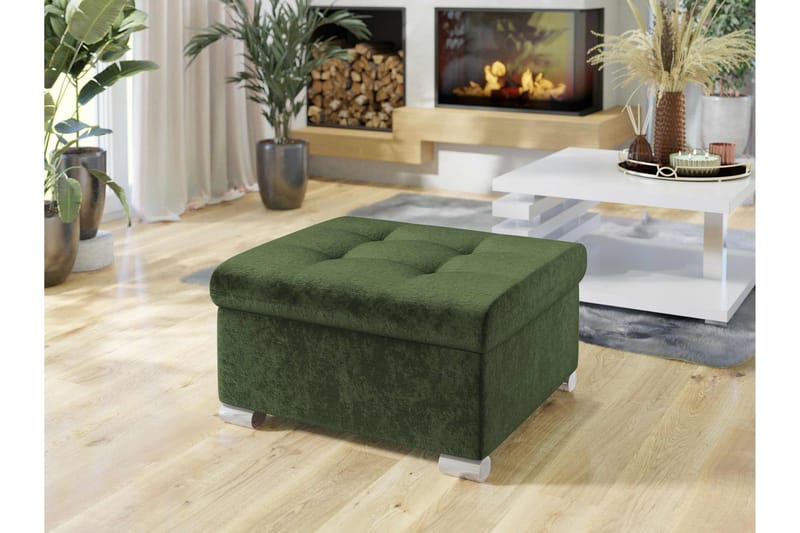 Dynir Fodskammel 70 cm - Grøn - Møbler - Stole & lænestole - Taburet & skammel - Puf
