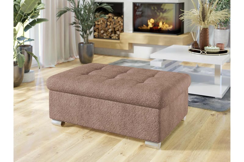 Dynir Fodskammel 70 cm - Rosa - Møbler - Stole & lænestole - Taburet & skammel - Puf