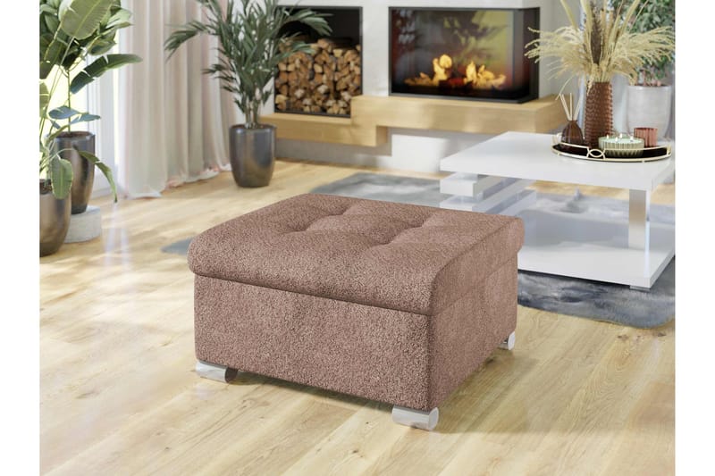 Dynir Fodskammel 70 cm - Rosa - Møbler - Stole & lænestole - Taburet & skammel - Puf