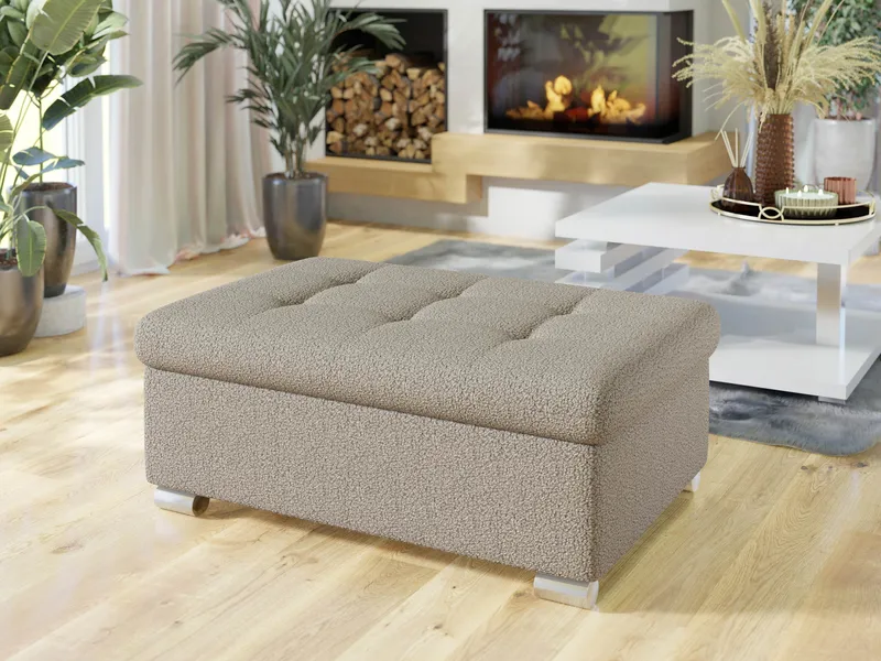 Dynir Fodskammel 96 cm - Beige - Møbler - Stole & lænestole - Taburet & skammel - Puf