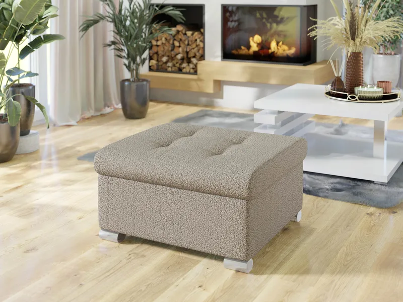 Dynir Fodskammel 96 cm - Beige - Møbler - Stole & lænestole - Taburet & skammel - Puf