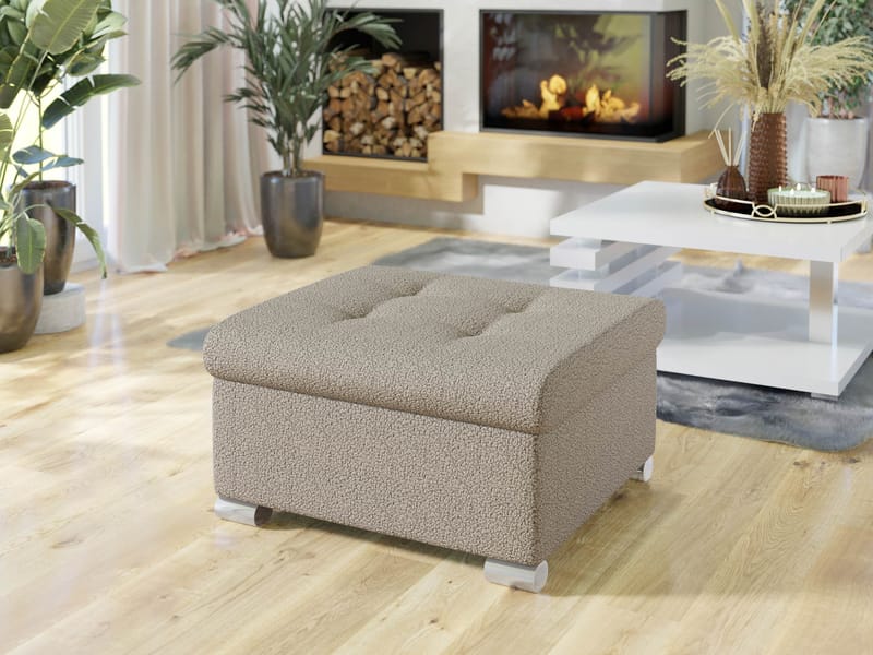 Dynir Fodskammel 96 cm - Beige - Møbler - Stole & lænestole - Taburet & skammel - Puf