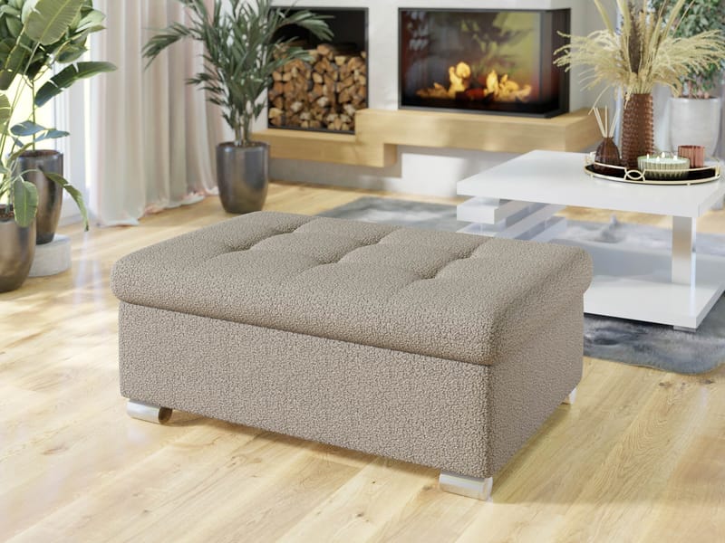 Dynir Fodskammel 96 cm - Beige - Møbler - Stole & lænestole - Taburet & skammel - Puf