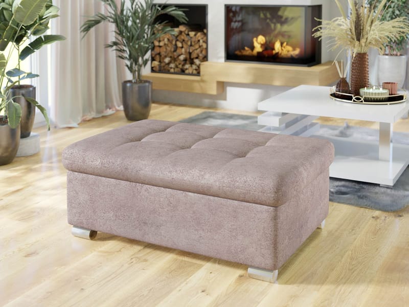 Dynir Fodskammel 96 cm - Rosa - Møbler - Stole & lænestole - Taburet & skammel - Puf