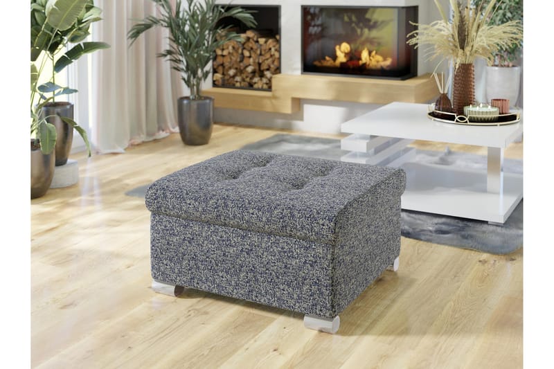 Dynir Fotpall 68 cm - Marineblå - Møbler - Stole & lænestole - Taburet & skammel - Puf