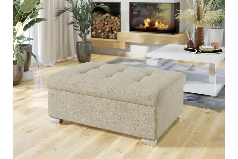 Dynir Fotpall 70 cm - Beige - Møbler - Stole & lænestole - Taburet & skammel - Puf