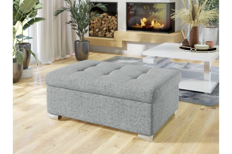 Dynir Fotpall 70 cm - Grå - Møbler - Stole & lænestole - Taburet & skammel - Puf