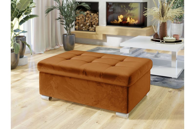 Dynir Fotpall 70 cm - Orange - Møbler - Stole & lænestole - Taburet & skammel - Puf