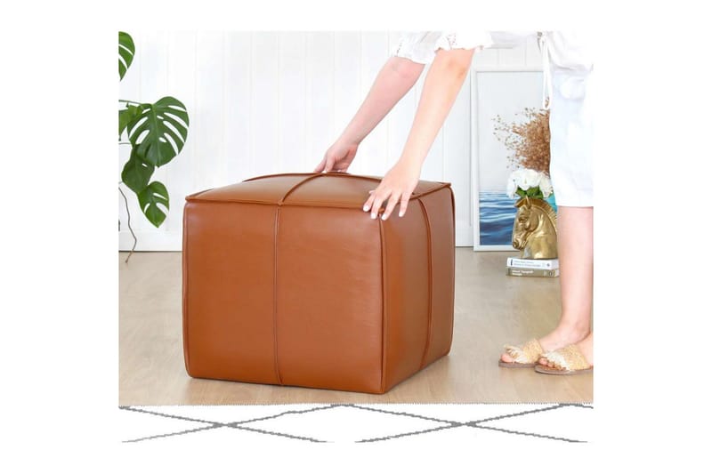 Edrin Sækkestol Utomhus 52 cm - Brun - Møbler - Stole & lænestole - Taburet & skammel - Ottoman