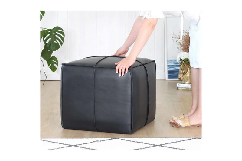 Edrin Sækkestol Utomhus 52 cm - Sort - Møbler - Stole & lænestole - Taburet & skammel - Ottoman