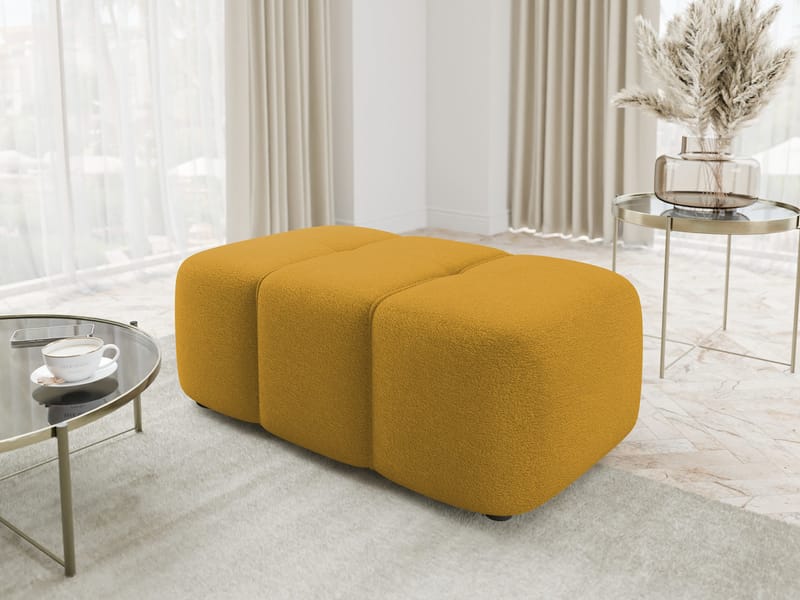 Flo Fodskammel 93 cm - Gul - Møbler - Stole & lænestole - Taburet & skammel - Puf