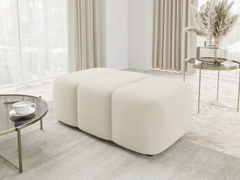 Flo Fodskammel 93 cm - Hvid - Møbler - Stole & lænestole - Taburet & skammel - Puf