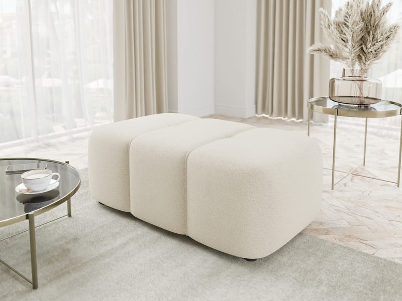 Flo Fodskammel 93 cm - Hvid - Møbler - Stole & lænestole - Taburet & skammel - Puf