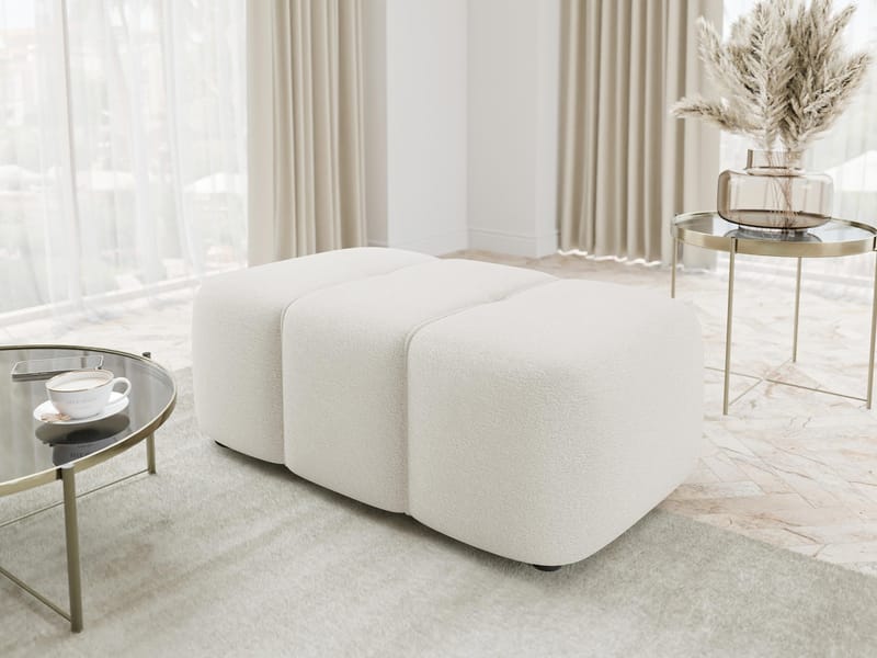 Flo Fodskammel 93 cm - Hvid - Møbler - Stole & lænestole - Taburet & skammel - Puf