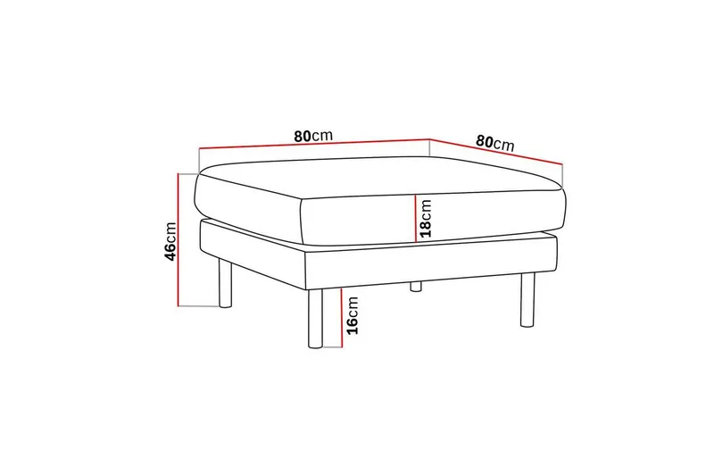 Florenz Fodskammel - Beige - Møbler - Stole & lænestole - Taburet & skammel - Puf