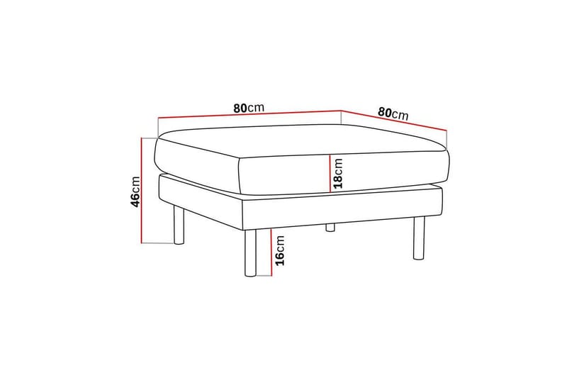 Florenz Fodskammel - Grå/Beige - Møbler - Stole & lænestole - Taburet & skammel - Puf