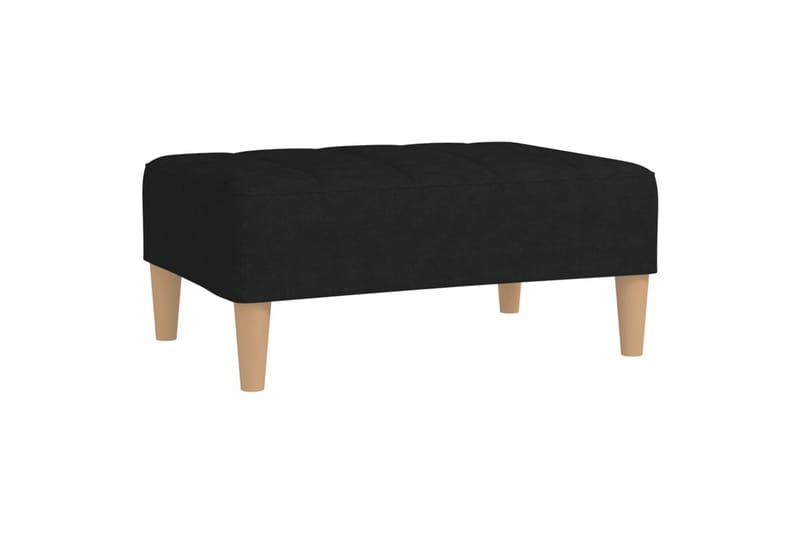 fodskammel 78x56x32 cm stof sort - Sort - Møbler - Stole & lænestole - Taburet & skammel - Puf