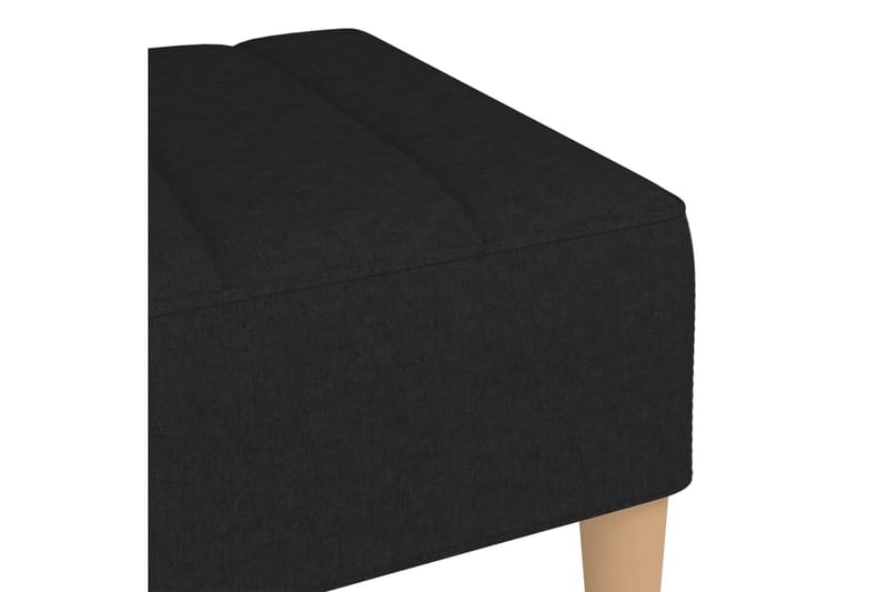 fodskammel 78x56x32 cm stof sort - Sort - Møbler - Stole & lænestole - Taburet & skammel - Puf