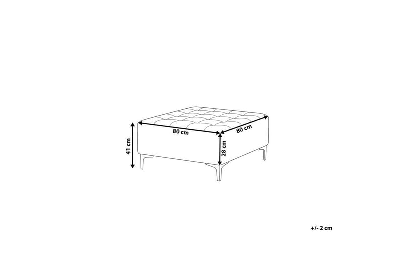 Fodskammel Aberdeen Violet/Sølv - Violet/Sølv - Møbler - Stole & lænestole - Taburet & skammel - Puf