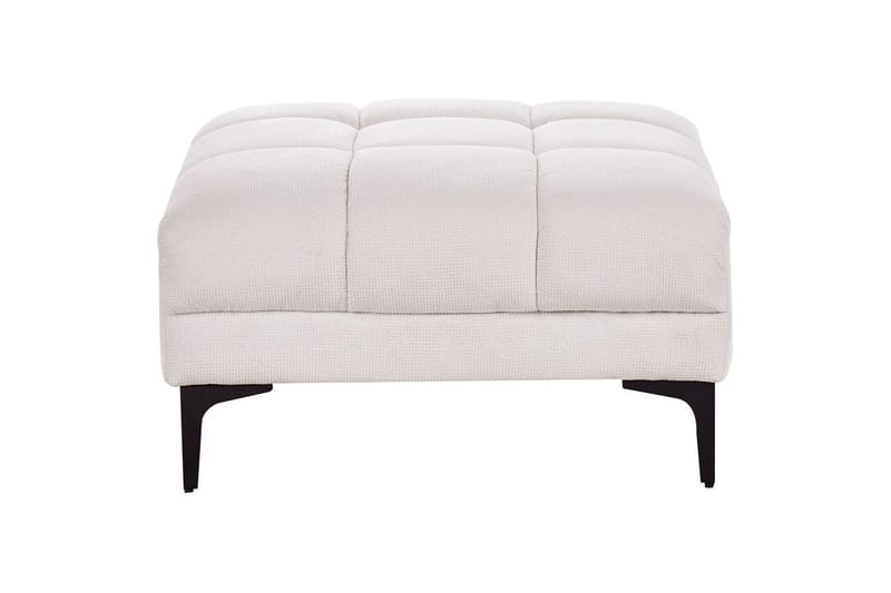 Fodskammel Alnes Hvid/Sort - Hvid/Sort - Møbler - Stole & lænestole - Taburet & skammel - Puf