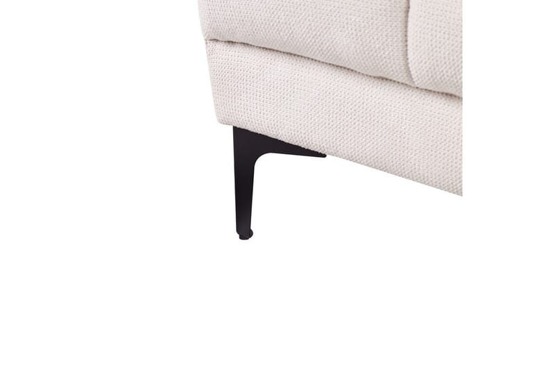 Fodskammel Alnes Hvid/Sort - Hvid/Sort - Møbler - Stole & lænestole - Taburet & skammel - Puf