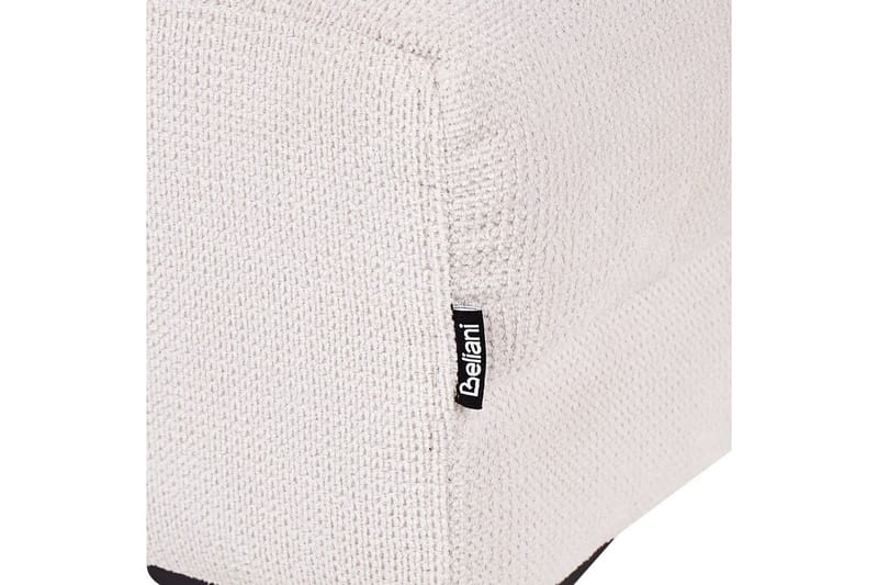 Fodskammel Alnes Hvid/Sort - Hvid/Sort - Møbler - Stole & lænestole - Taburet & skammel - Puf