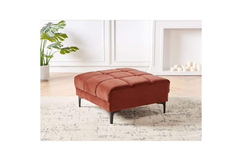 Fodskammel Alnes Rød/Sort - Rød/Sort - Møbler - Stole & lænestole - Taburet & skammel - Puf