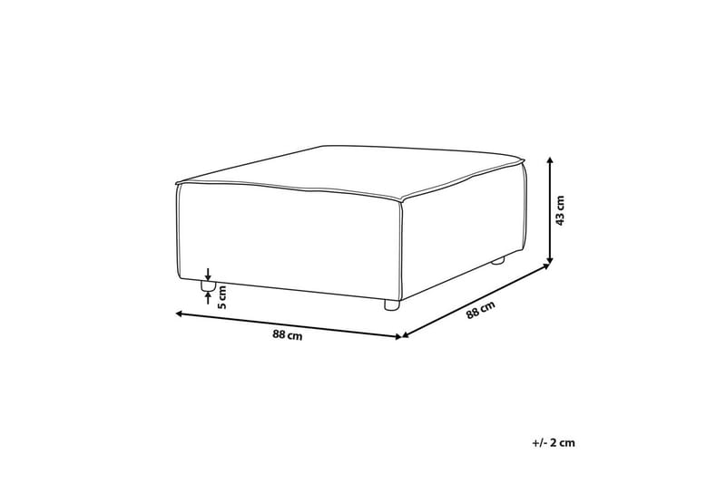 Fodskammel Aprica Beige/sort - Beige/sort - Møbler - Stole & lænestole - Taburet & skammel - Puf
