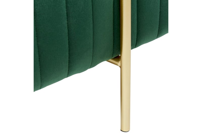 Fodskammel Dayton Grøn/guld - Grøn/guld - Møbler - Stole & lænestole - Taburet & skammel - Puf