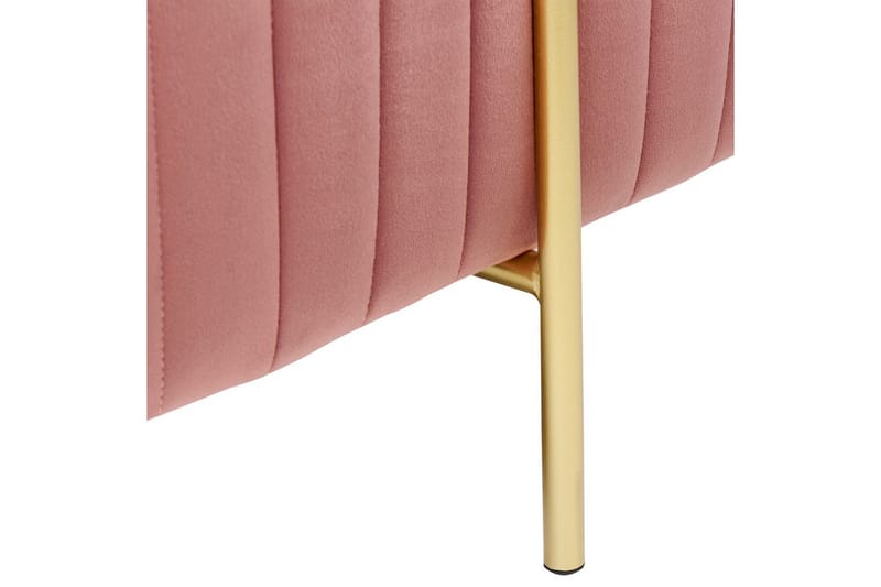 Fodskammel Dayton Rosa/guld - Rosa/guld - Møbler - Stole & lænestole - Taburet & skammel - Puf