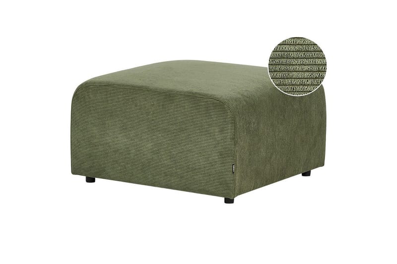 Fodskammel Falsterbo Grøn, Fløjl, Grøn, Fløjl