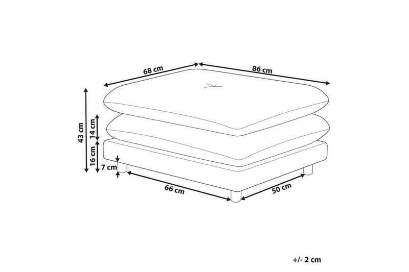 Fodskammel Heden Beige/lyst træ - Beige/lyst træ - Møbler - Stole & lænestole - Taburet & skammel - Puf