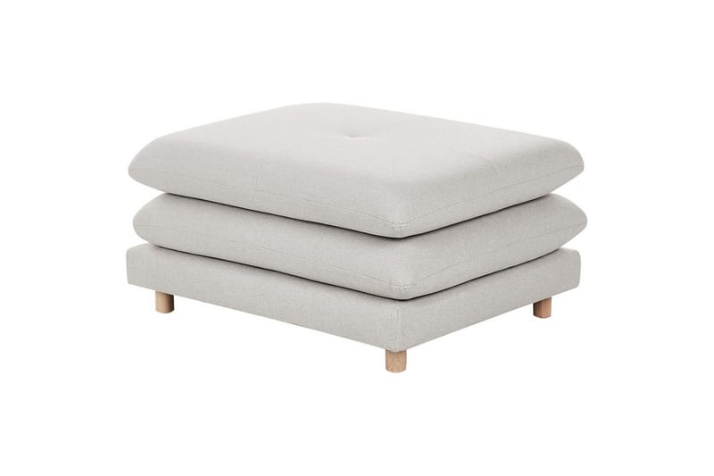 Fodskammel Heden Beige/lyst træ, Beige/lyst træ