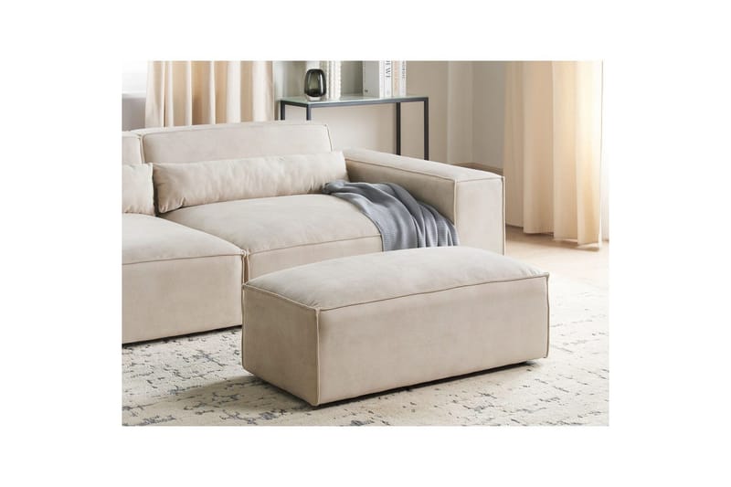 Fodskammel Hellnar Beige - Beige - Møbler - Stole & lænestole - Taburet & skammel - Puf