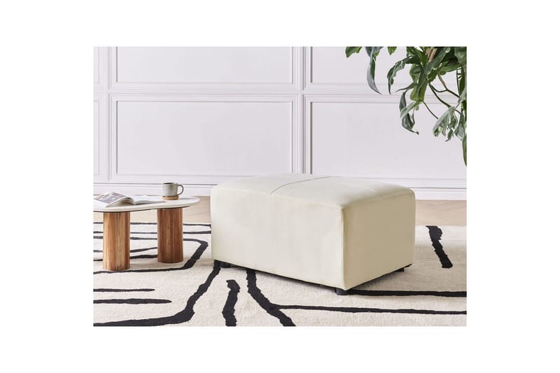 Fodskammel Kohlo Beige/sort - Beige/sort - Møbler - Stole & lænestole - Taburet & skammel - Puf